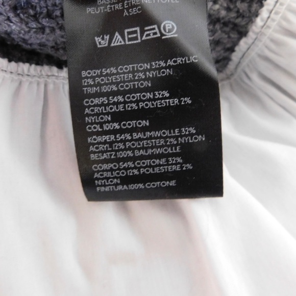 NWT!! ANTHROPOLOGIE Gray Cropped Twofer Cardigan Sweater Academia Preppy Small - Picture 14 of 16